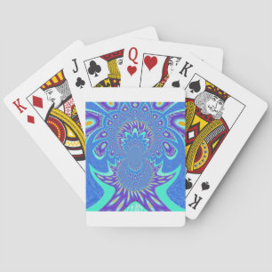 Jeu De Cartes L'art Bleu Moderne