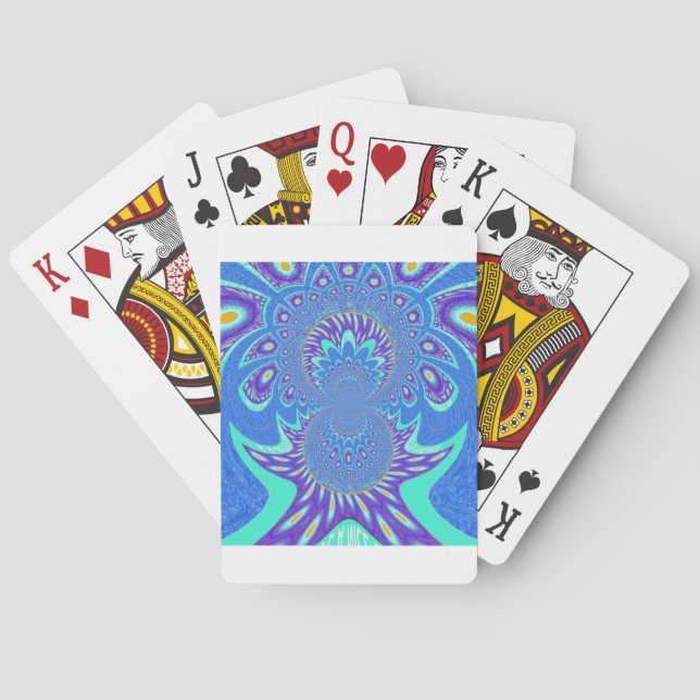 Jeu De Cartes L'art Bleu Moderne (dos)