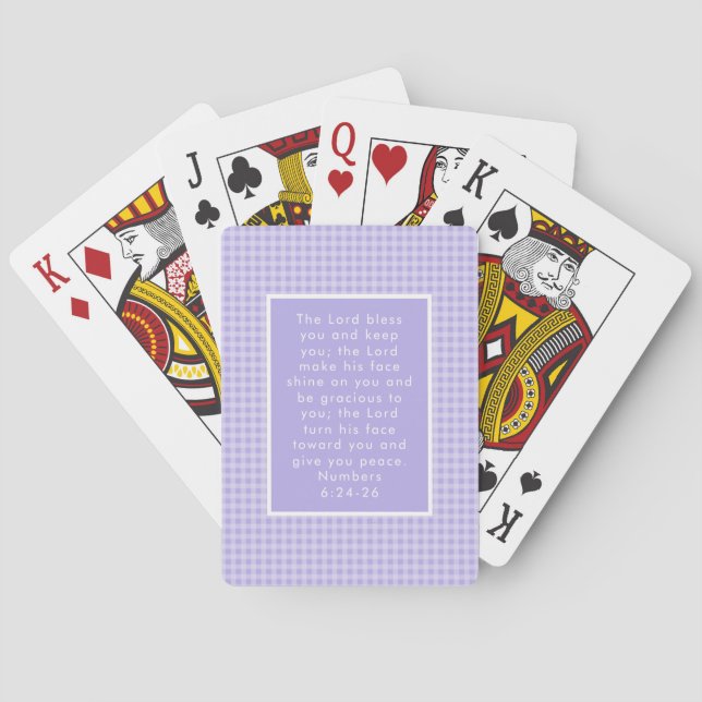 Jeu De Cartes L'art des versets de la Bible chrétienne (dos)