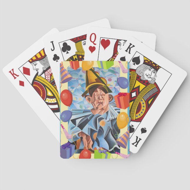Jeu De Cartes L'art géométrique clown mélancolique (dos)