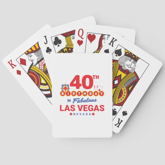 Jeu De Cartes Las Vegas Birthday Party (dos)