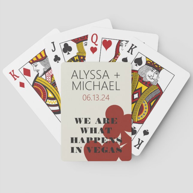 Jeu De Cartes Las Vegas Nous Sommes Ce Qui Se Passe Mariage Fave (dos)