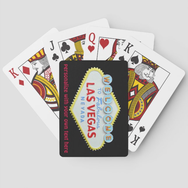 Jeu De Cartes Las Vegas Strip Affiche de bienvenue Jouer des car (dos)
