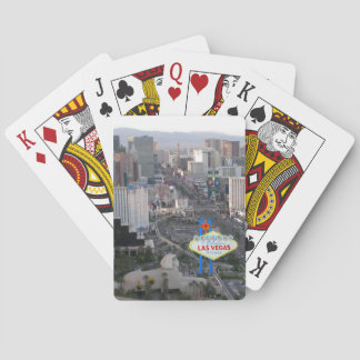 Jeu De Cartes Las Vegas Strip Photo aérienne diurne avec bienven