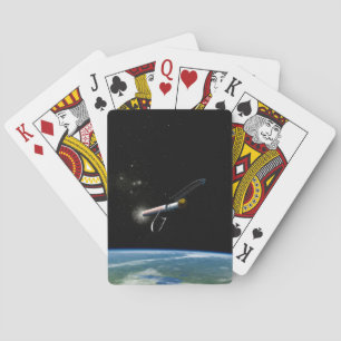 Jeu De Cartes L'Atlas V541 Lance Le Véhicule En Orbite.
