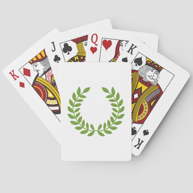 Jeu De Cartes Laurel Wreath (Symbole grec ancien) (dos)