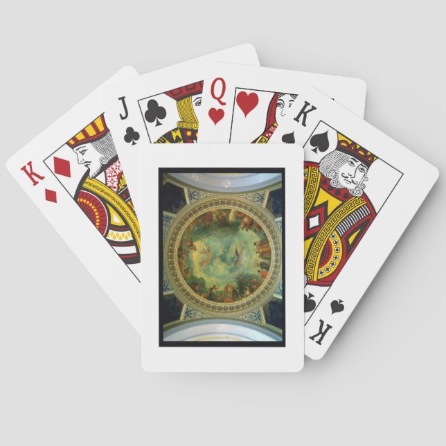 Jeu De Cartes L'aurore, plafond peignant probablement de la (dos)