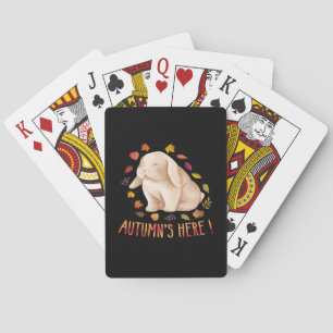 Jeu De Cartes L'automne dit Mignon Lapin C'est l'automne les ami