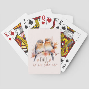 Jeu De Cartes L'Automne Est Dans L'Air - Beaux Oiseaux Et Feuill