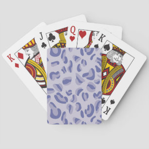 Jeu De Cartes Lavande de Motif de léopard pourpre