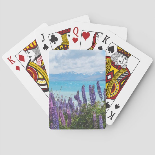 Jeu De Cartes lavande sur le rivage du lac (dos)