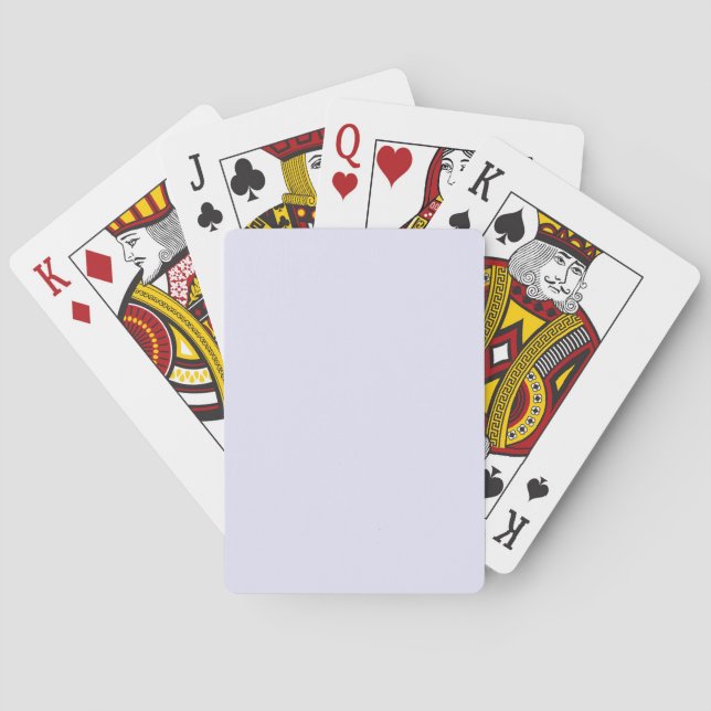 Jeu De Cartes Lavande / Violet pâle E6E6FA - Option pour ajouter (dos)