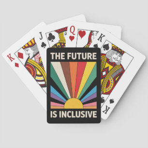 Jeu De Cartes L'Avenir Est Inclusif LGBTQ Pride Ally Rainbow