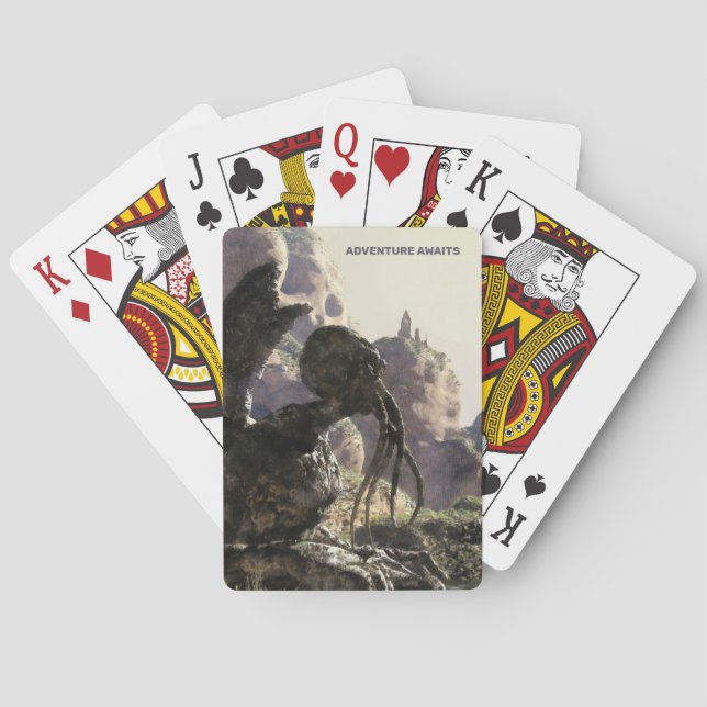 Jeu De Cartes L'aventure attend. Paysage fantastique (dos)