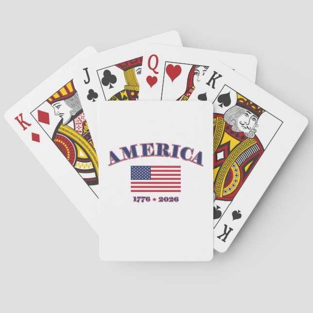 Jeu De Cartes Le 250e anniversaire de l'Amérique (dos)
