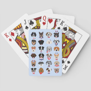 Jeu De Cartes Le 4 Juillet Dog Visages