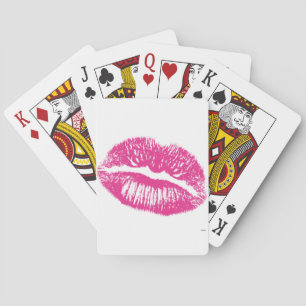 Jeu De Cartes Le Baiser, Lèvres Roses