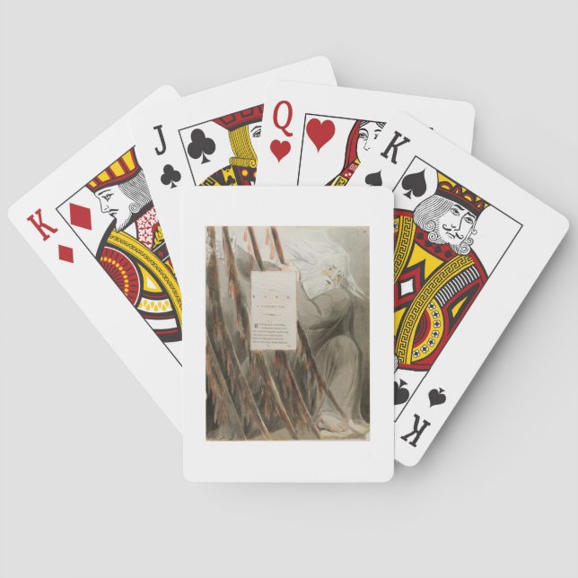 Jeu De Cartes Le Barde : Un Ode pindarique, tiré de "Les Poèmes  (dos)