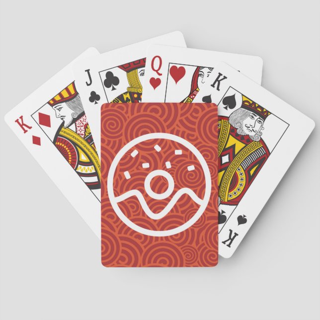 Jeu De Cartes Le beignet mord le symbole (dos)