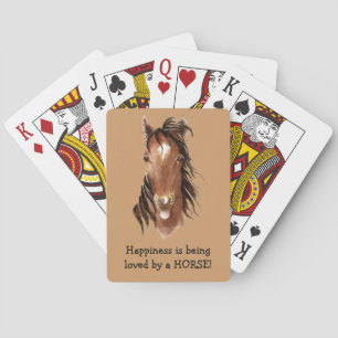 Jeu De Cartes Le bonheur est aimé par un CHEVAL ! Humour