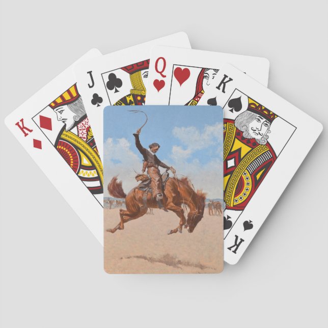 Jeu De Cartes Le Bronco Buster (par Frederic Remington) (dos)