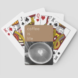 Jeu De Cartes Le café c'est la vie Jouer des cartes