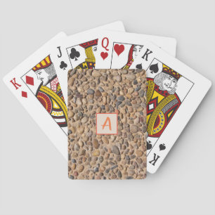 Jeu De Cartes Le caillou de nature lapide la photo avec le