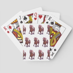Jeu De Cartes Le Champion Thoroughbred remporte la course de che
