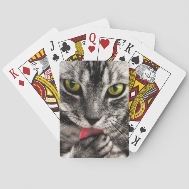 Jeu De Cartes Le chat lèchent (dos)