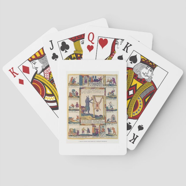 Jeu De Cartes Le cheval préfère être boucher, russe, fin 18 (dos)