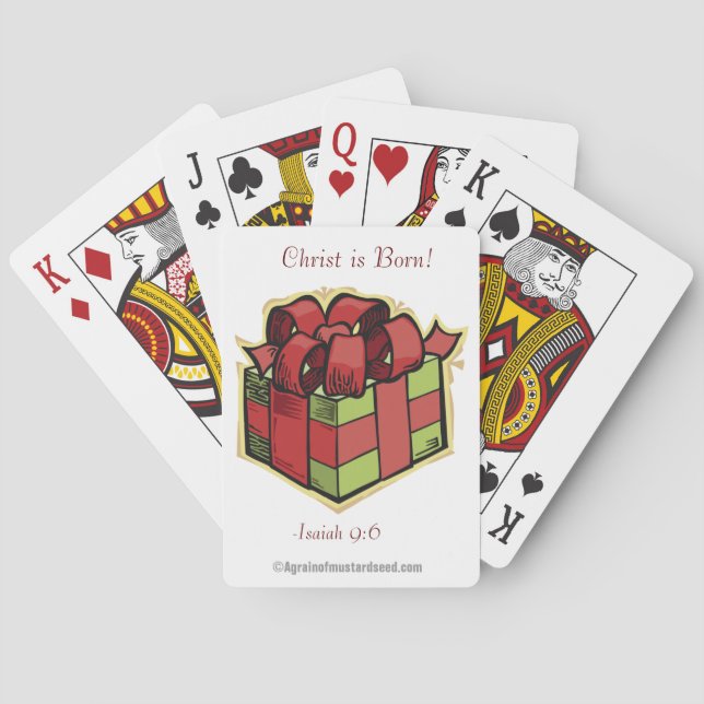 Jeu De Cartes Le Christ est né (dos)