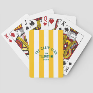 Jeu De Cartes Le Club Cabine Custom Crest Yellow Park Stripe