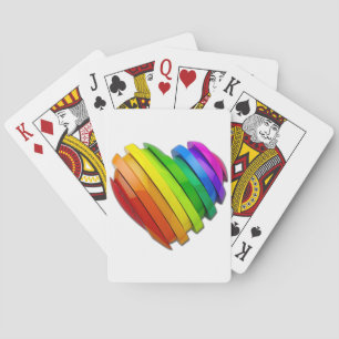 Jeu De Cartes Le cœur sculptural tridimensionnel de SlipperyJoe 