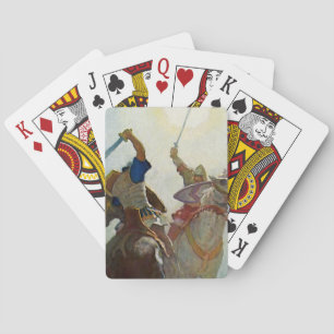 Jeu De Cartes « Le combat à l'épée fut féroce » par NC Wyeth