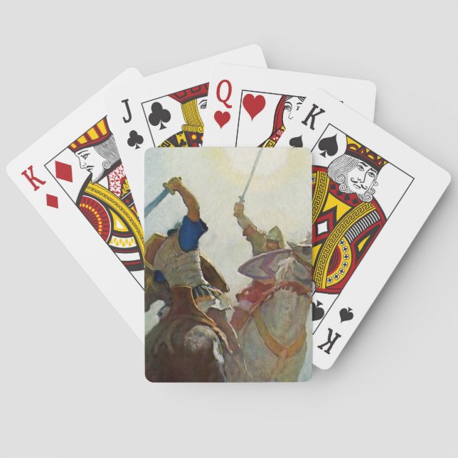 Jeu De Cartes « Le combat à l'épée fut féroce » par NC Wyeth (dos)