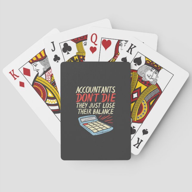 Jeu De Cartes Le comptable perd juste son solde (dos)