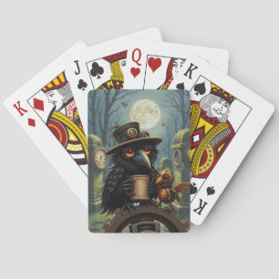 Jeu De Cartes Le corbeau alimenté par le café