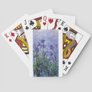 Jeu De Cartes le cru fleurit lilac-irises-1917 monet.