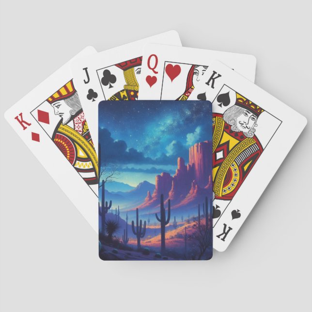 Jeu De Cartes Le désert la nuit au sud-ouest (dos)