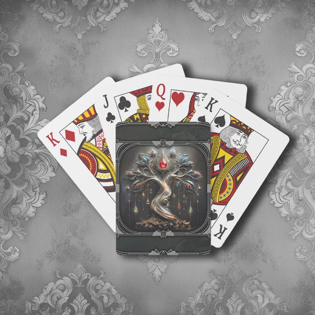 Jeu De Cartes  Le design de l'Arbre de Vie Art Déco.  (Créateur téléchargé)
