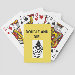 JEU DE CARTES LE DOUBLE ET MEURENT DES CARTES DE JEU