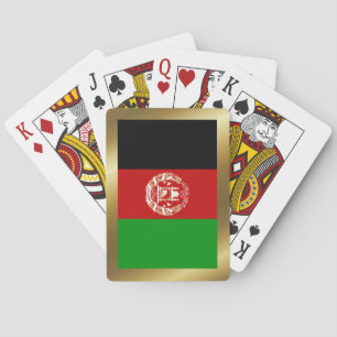 Jeu De Cartes Le drapeau afghan joue aux cartes