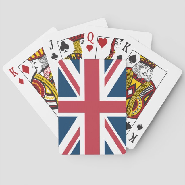 Jeu De Cartes Le drapeau britannique Union Jack (dos)