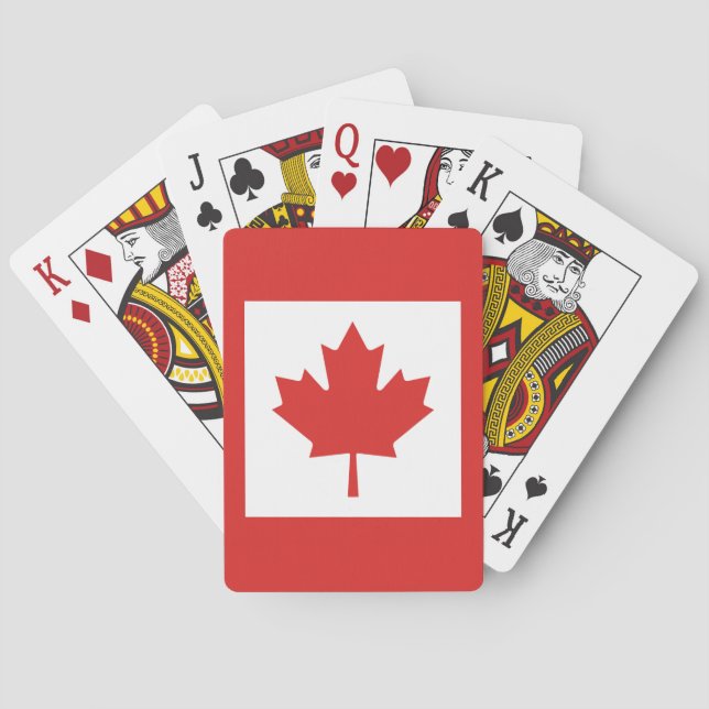 Jeu De Cartes Le drapeau national du Canada (dos)