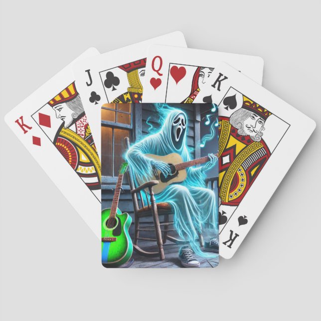 Jeu De Cartes Le fantôme joue de la guitare (dos)