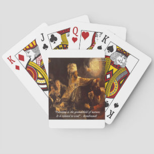Jeu De Cartes Le Festin de Balthazar & Citation de Rembradt