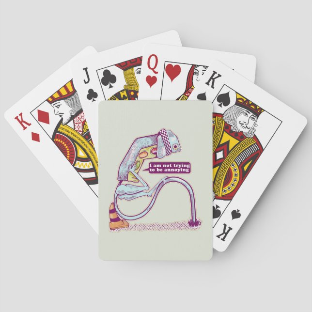 Jeu De Cartes Le feu de circulation a l'air triste (dos)