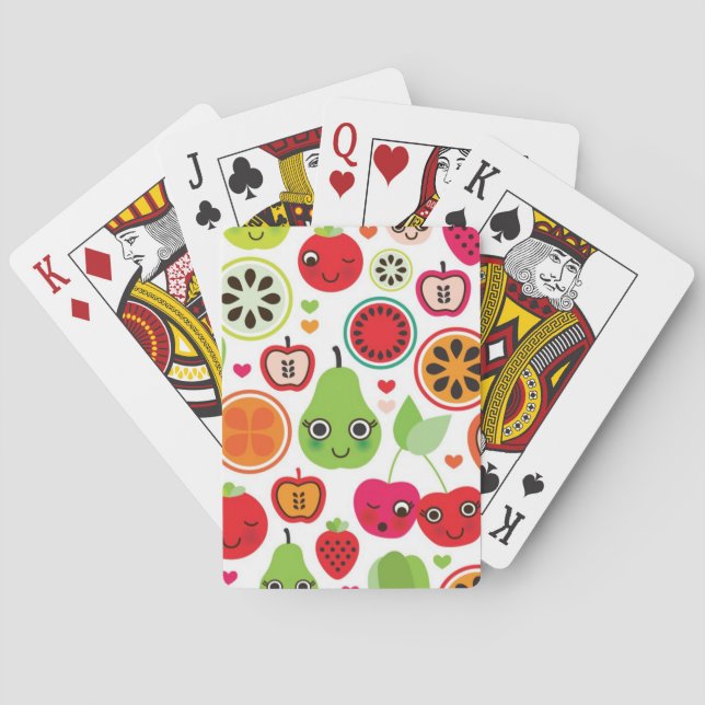 Jeu De Cartes le fruit badine la pomme d'illustration (dos)