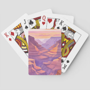 Jeu De Cartes Le Grand Canyon Parc National Aquarelle