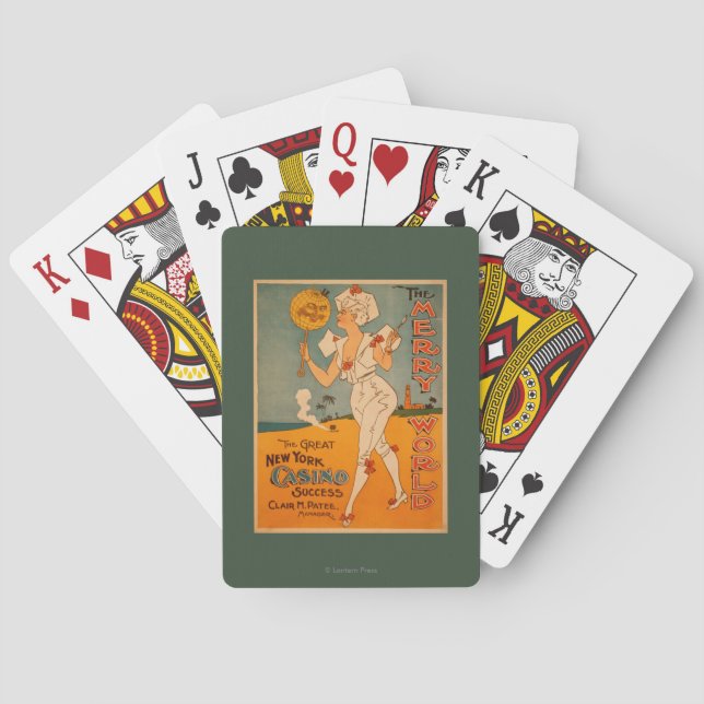 Jeu De Cartes Le grand théâtre de succès de casino de New York (dos)